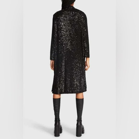 BB Dakota Rare Black Show Stopper Sequin Duster   Fashion Blogger Favourite - Picture 3 of 7
